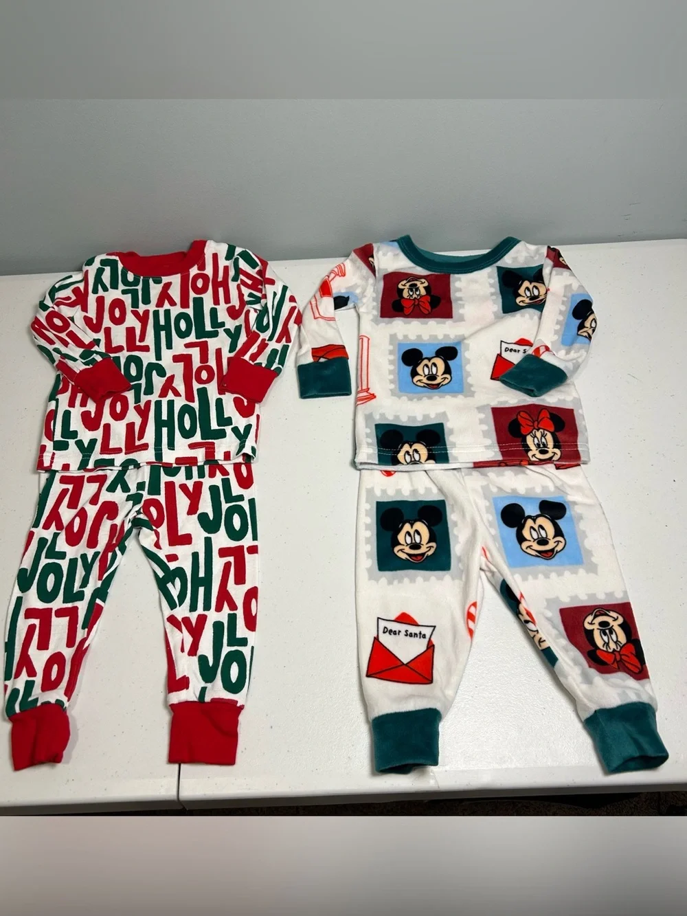🎄Christmas Pajama Bundle Size 12 Months Lot of 2 Pairs of PJ’s